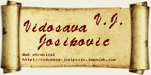 Vidosava Josipović vizit kartica